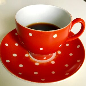 Drink cup dark coffee