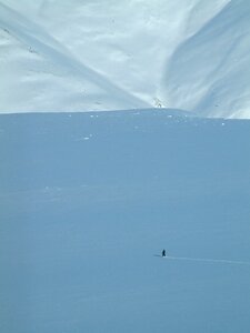 Skier mountain extreme photo