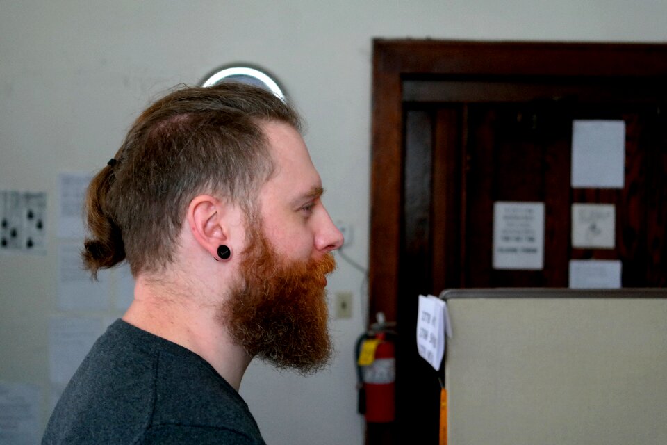 Ponytail man young