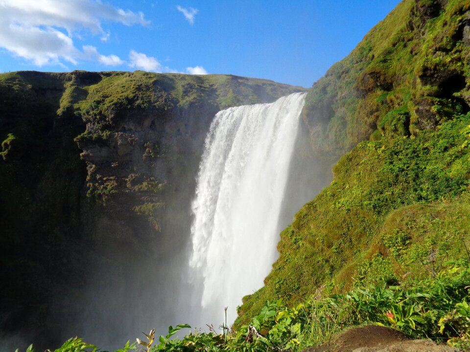Waterfall iceland skogafoss