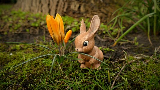 Bunny easter figure easter decoration