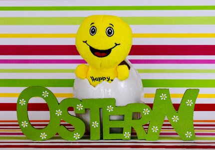 Cheerful funny eggshell