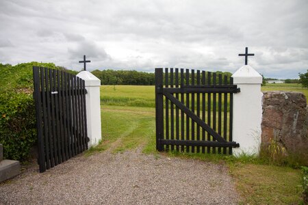 Church religion gravel path