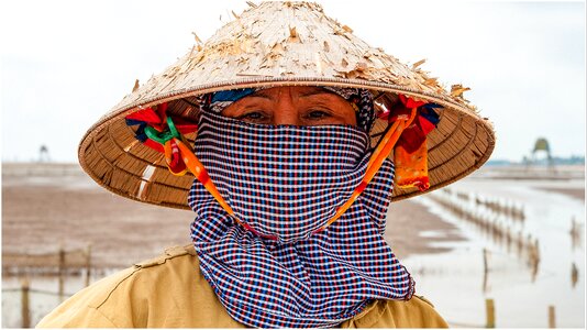 Portrait vietnam women farmer