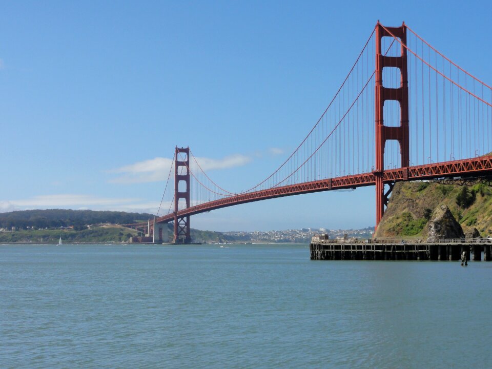 Golden gate bridge suspension bridge