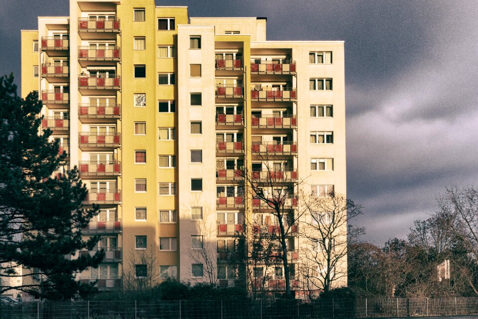 Residence block of flats house