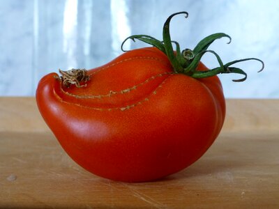 Strange red vegetables