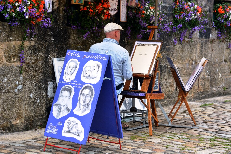 City portrait man
