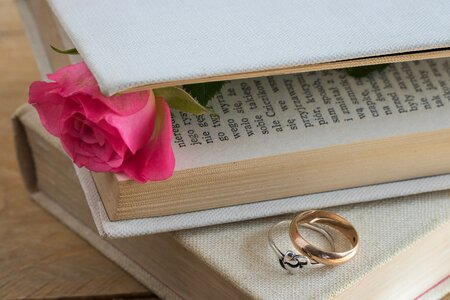 Love story wedding ring ring photo