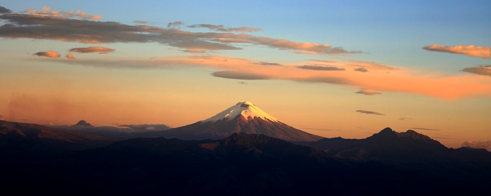 Cotopaxi volcano landscape photo