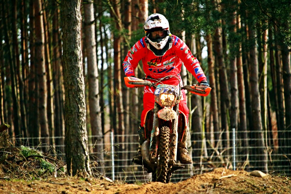 Motocross ride racing sand