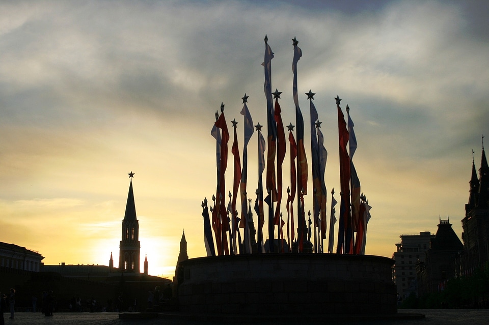 Red square historic late afternoon