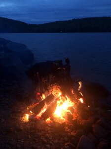 Campfire nature blue fire