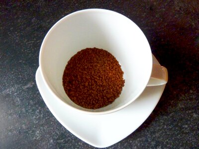 Instant coffee powder coffee quick coffee photo