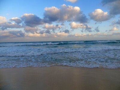 Sea sand sky photo
