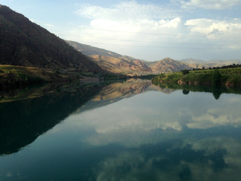 Mountain lake nature water