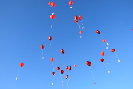 Balloon flap away wedding