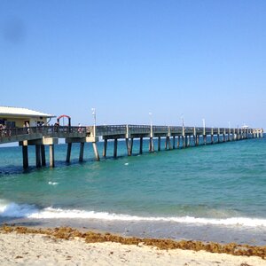 Blue sky beach