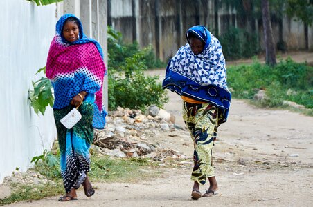 Zanzibar girls rain