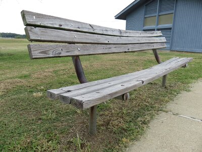 Wooden sit seat photo