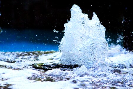 Fountain water drop of water