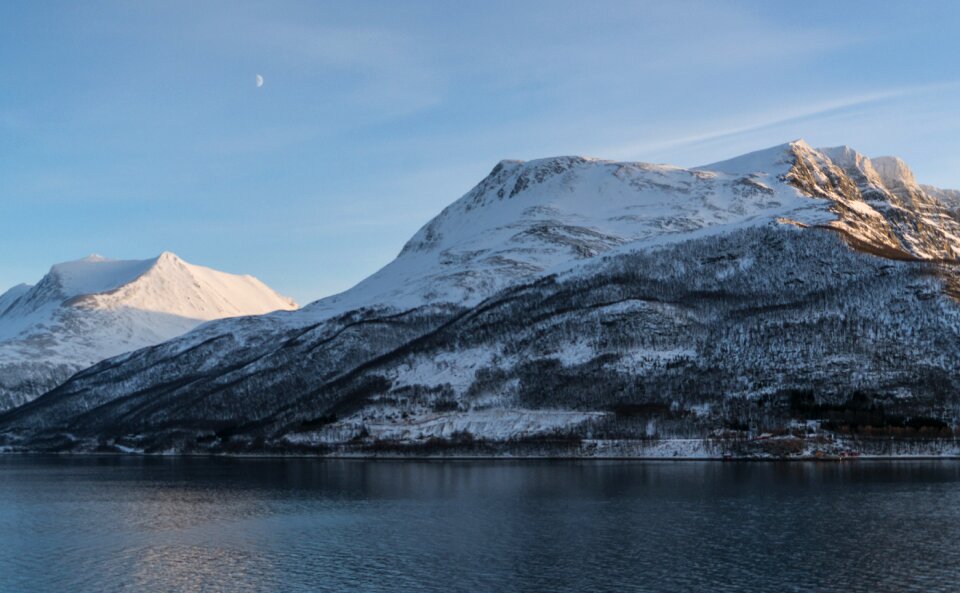 Mountains coast scandinavia