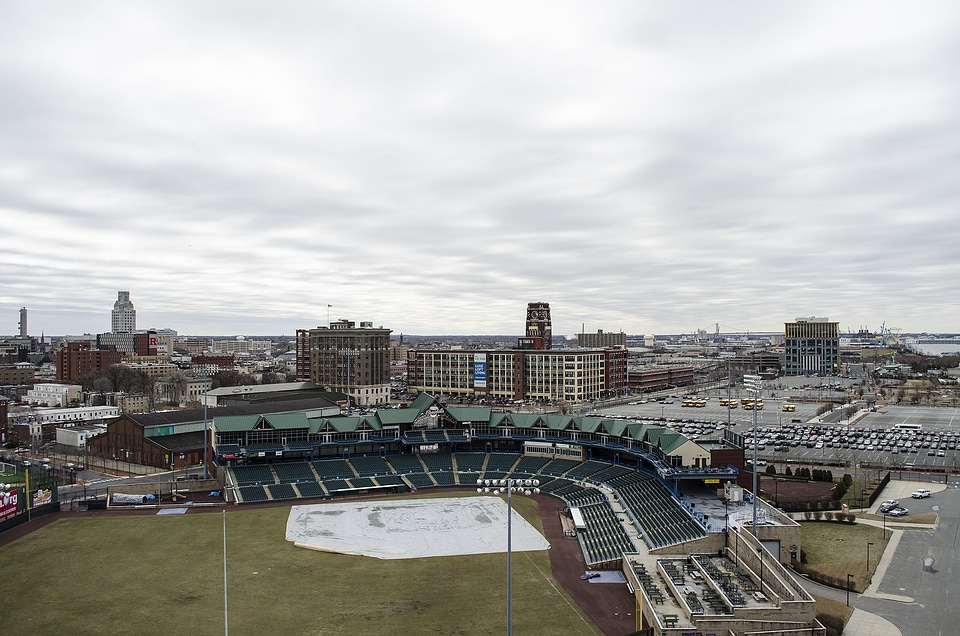 Stadium architecture skyline
