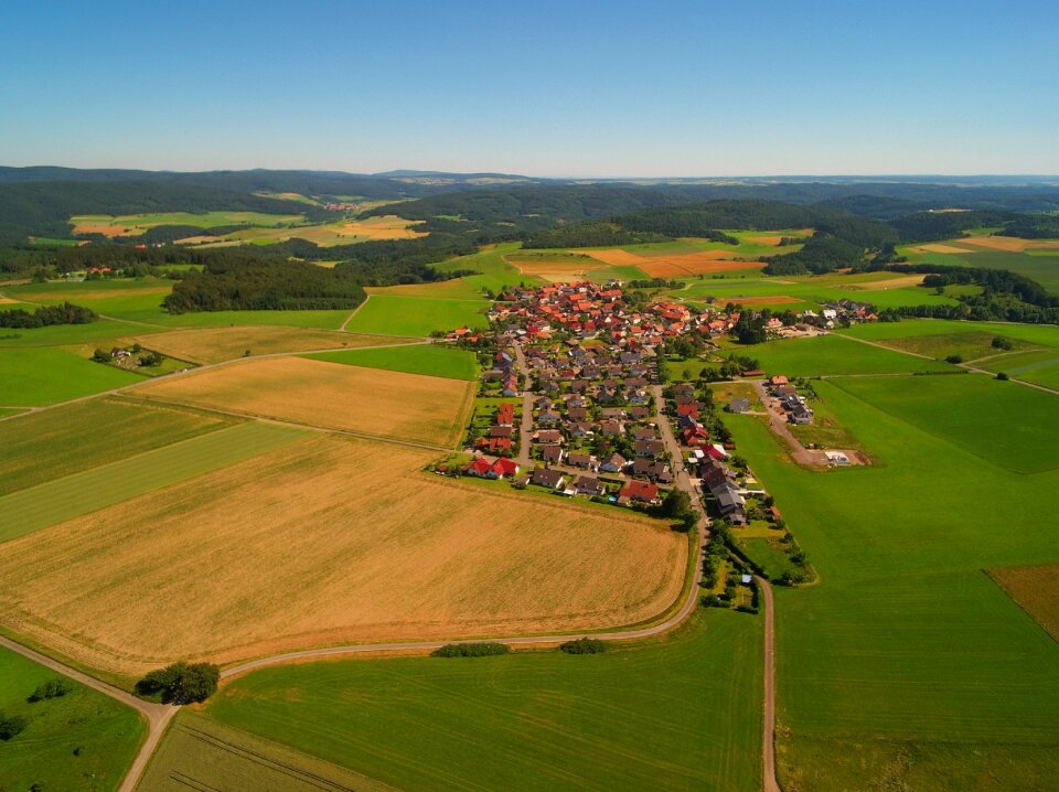 Place village aerial view