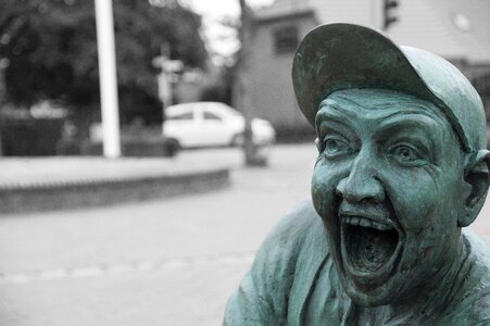 Figure face sculpture