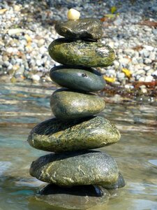 Stacked stacked stones balance
