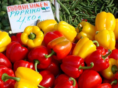 Vegetables market trade summer