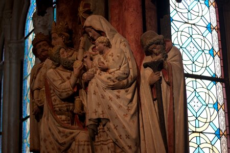 Church figure stone photo