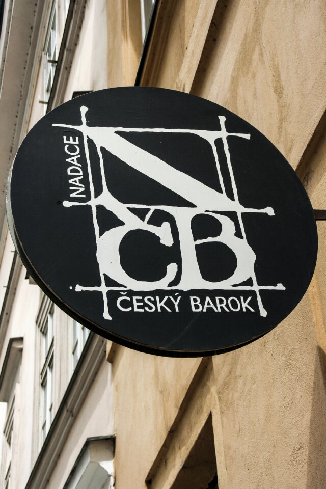 Exhibition door sign nadace český barok