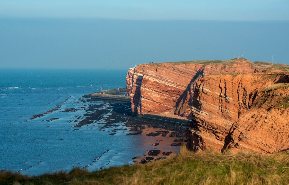 Landscape blue sky cliffs