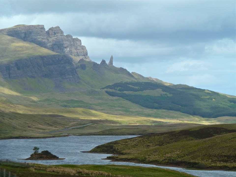 Mountains skyline view