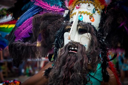 Carnival traditional dance beard