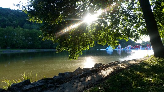 Summer lake lakeside