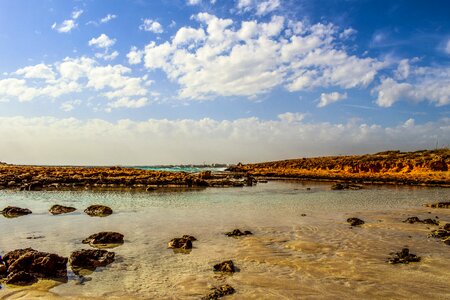 Clouds lagoon scenery photo