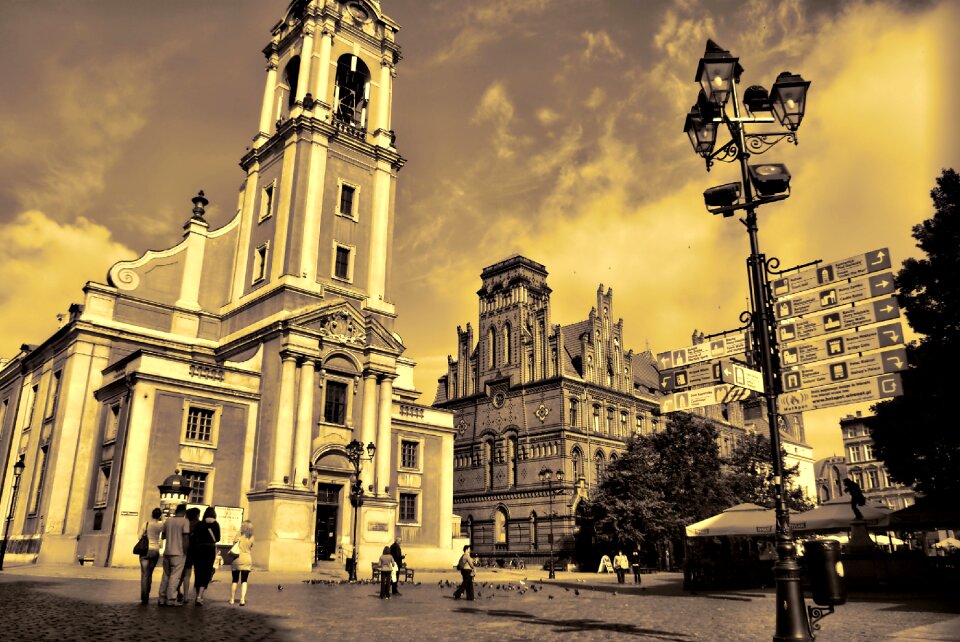 City the old town architecture