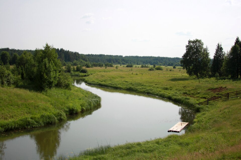 Summer small river countryside