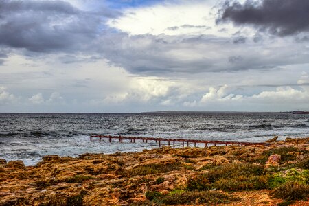 Pier sea sky