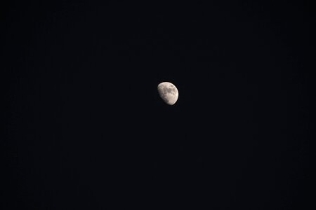 Black sky moonlight photo