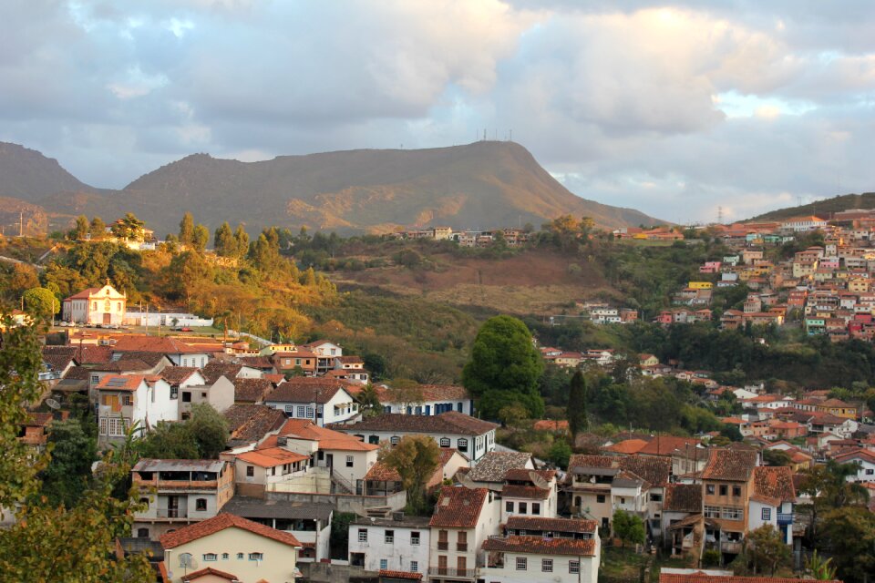 Village landscape mountain