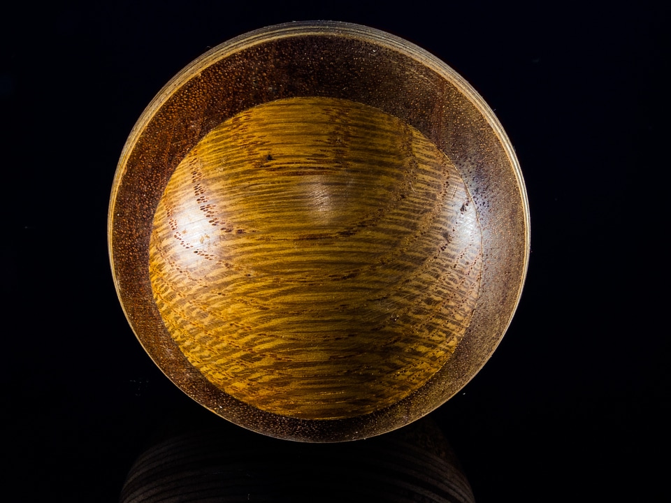 Wooden ball turned hand labor