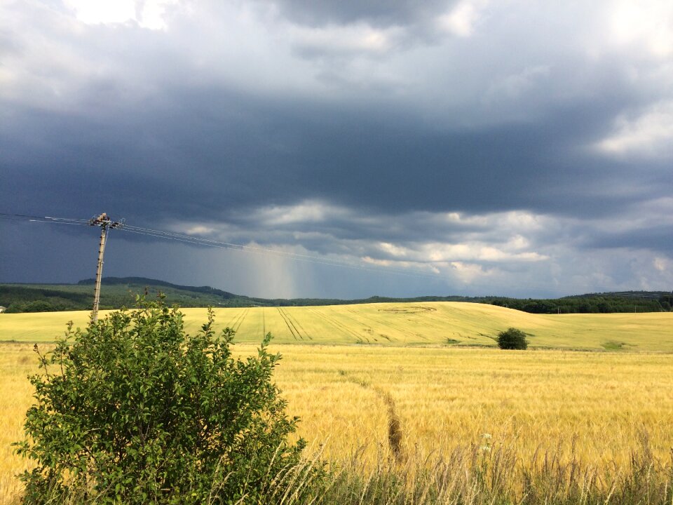 High voltage nature landscape
