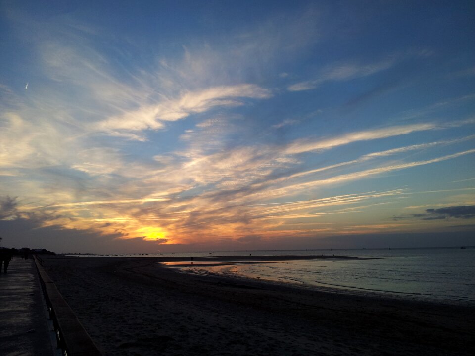 Sunset nature coastal