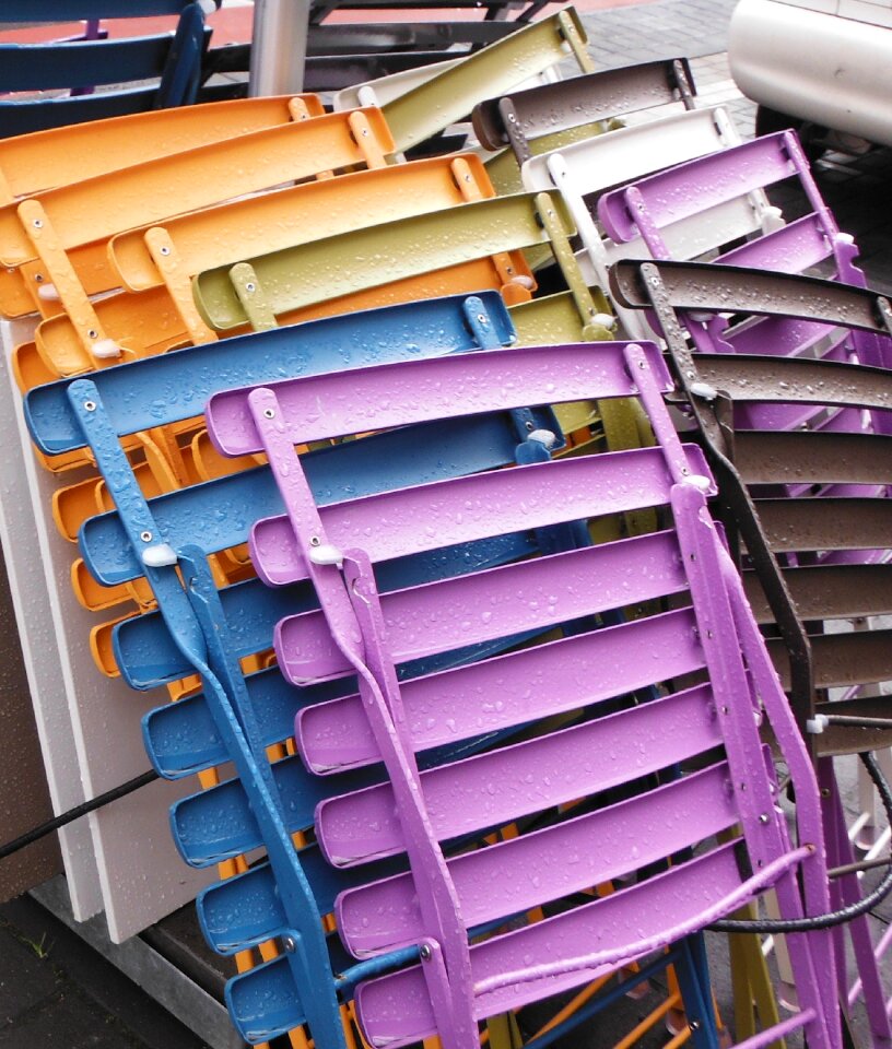 Color chairs colorful