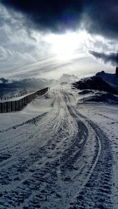 Winter magic mountain hiking