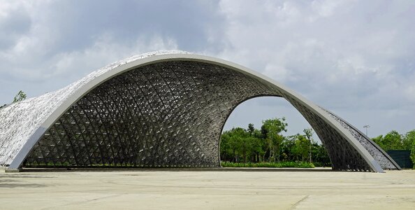 Park futuristic botanical garden