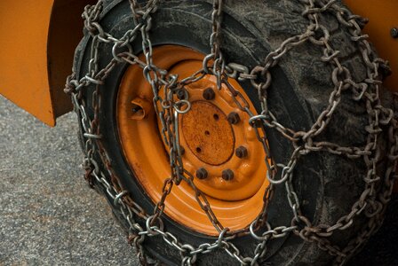 Tire string snow photo